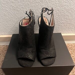 Black Bejeweled Heels